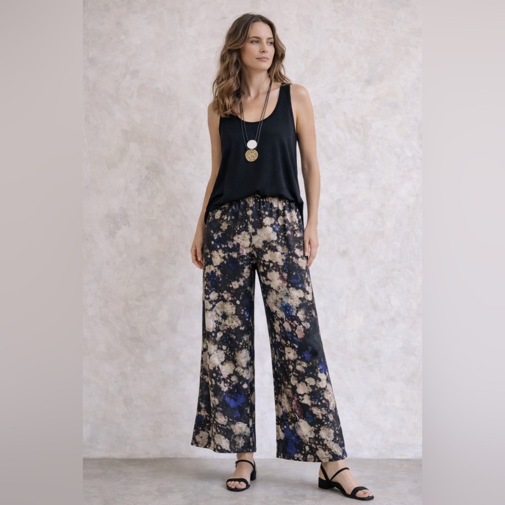 Bryn Walker Silk Galissa Oska Pants Small NWT Abstract Relaxed Flare